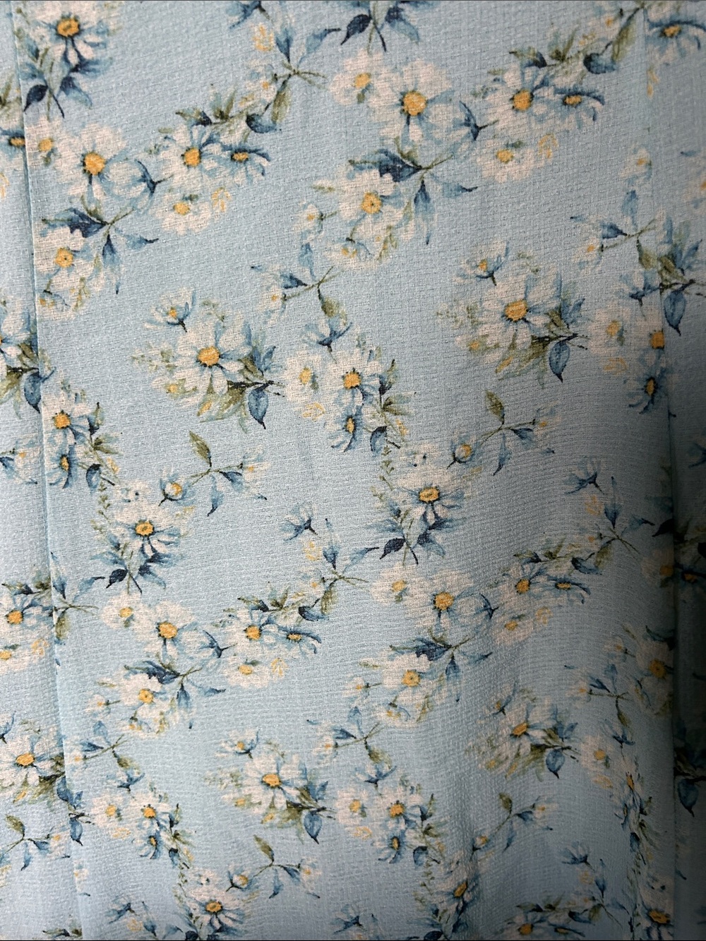 Cottagecore Max Studio Light Blue Floral Ruffle Maxi Dress - Picture 5 of 9